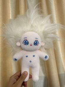 1个20厘米可爱毛绒棉质偶像娃娃，星空星座造型，女孩儿童礼物，可穿戴服装 - 彩色 - 查看 14