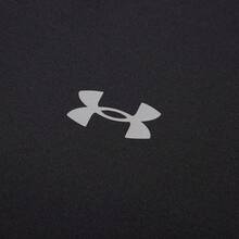 Under Armour 男士运动T恤，跑步训练速干弹力T恤，圆领短袖针织舒适T恤，建议选购大两码。 - 黑色/白色 - 查看 6