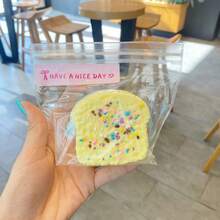 2026 New Handmade Squishy Toast Toy, Water-Feeling Slow Rebound Toast Squeeze Toy - Gift For Friends, Holiday, Birthday, Collection - Multicolor - View 7