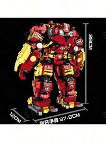 2-In-1 Transforming Robot Car Building Block Set, Transforming Robot And Vintage Car, Collector's Home Decor Toy, Car Enthusiast, Easter/Thanksgiving/Independence Day Gift, Collectible Action Figure, Posable Toy, Toy, Best Gift - Multicolor - View 4