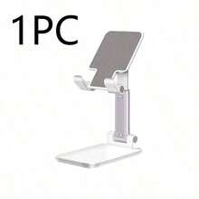 1 White Foldable Tablet Holder - Adjustable Height For Desktop Viewing - Trắng - Xem 5