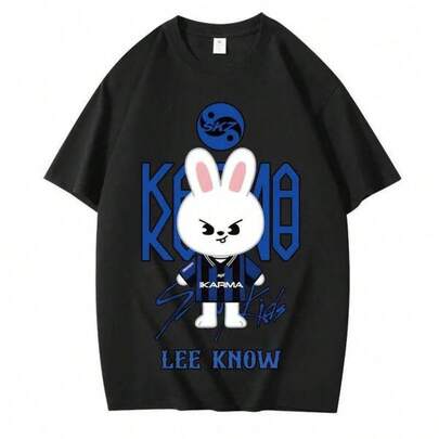 playeras de niño Camiseta de manga corta con cuello redondo y estampado para jóvenes, camiseta casual de primavera y verano para niños, nueva estampado de manga corta, 100% algodón.Muestra tu amor por los miembros de SKZ mientras celebra a con esta elegante camiseta KARMA Skzoo.Perfecta para los fanáticos de la mercancía de skzoo y coleccionistas de nombres de skzoo, esta camiseta hecha por fans aporta energía de moda K-pop a tu vestuario diario.Atuendo Casual Cómodo de Verano • Moda Juguetona para Jóvenes • Ropa de Jóvenes a la Moda • Material Transpirable • Moda para Jóvenes Soft and durable crew-neck casual top, suitable for spring, summer, and autumn wear.Lucha Libre