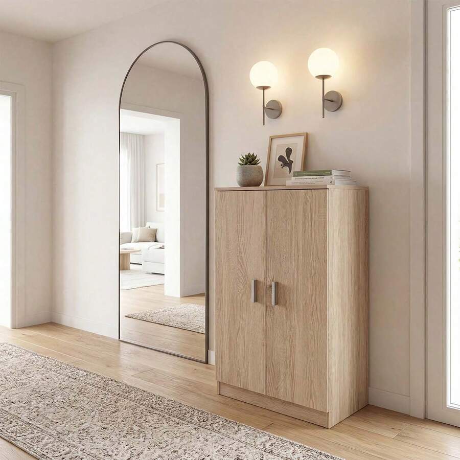 Duehome Liam 雙門鞋櫃 55x108 厘米 - 加拿大橡木 - 查看 1