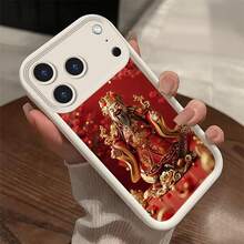 God of Wealth For  galaxyA34 32 24 21S 13 12 05 04 03 03S 02 01 F41 23 12 14 05 04   M31 23 12 14 13 04 S25 24 23 22 21 20 Thickened Shockproof, Premium   Silicone, Trendy Creative Soft Shell - Dios de la riqueza - OZEREY negro - Ver 6