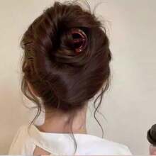 ファッション夜会巻きコーム べっ甲 インナーヘアアクセ お団子 簡単 まとめ髪 髪飾り まとめ髪 髪留め 盛り髪 お団子 簡単 結婚式 卒業式 入学式 宴会 普段使い 花嫁など ヘアピン 浴衣 七五三 成人式 髪 飾り 袴 着物 ブラウン玳瑁02 - 02 - チェックする 6