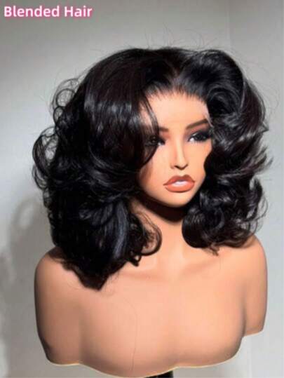 8-16 Inch 200% Density Wavy 360 Degree Full Lace Front Wig With Breathable Cap, Brazilian Remy Human Hair Wig For Women, Elegant Natural Hairstyles