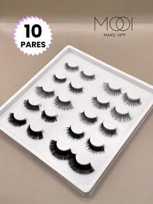 False Eyelashes And Adhesives Kits - Lilac Purple - View 1