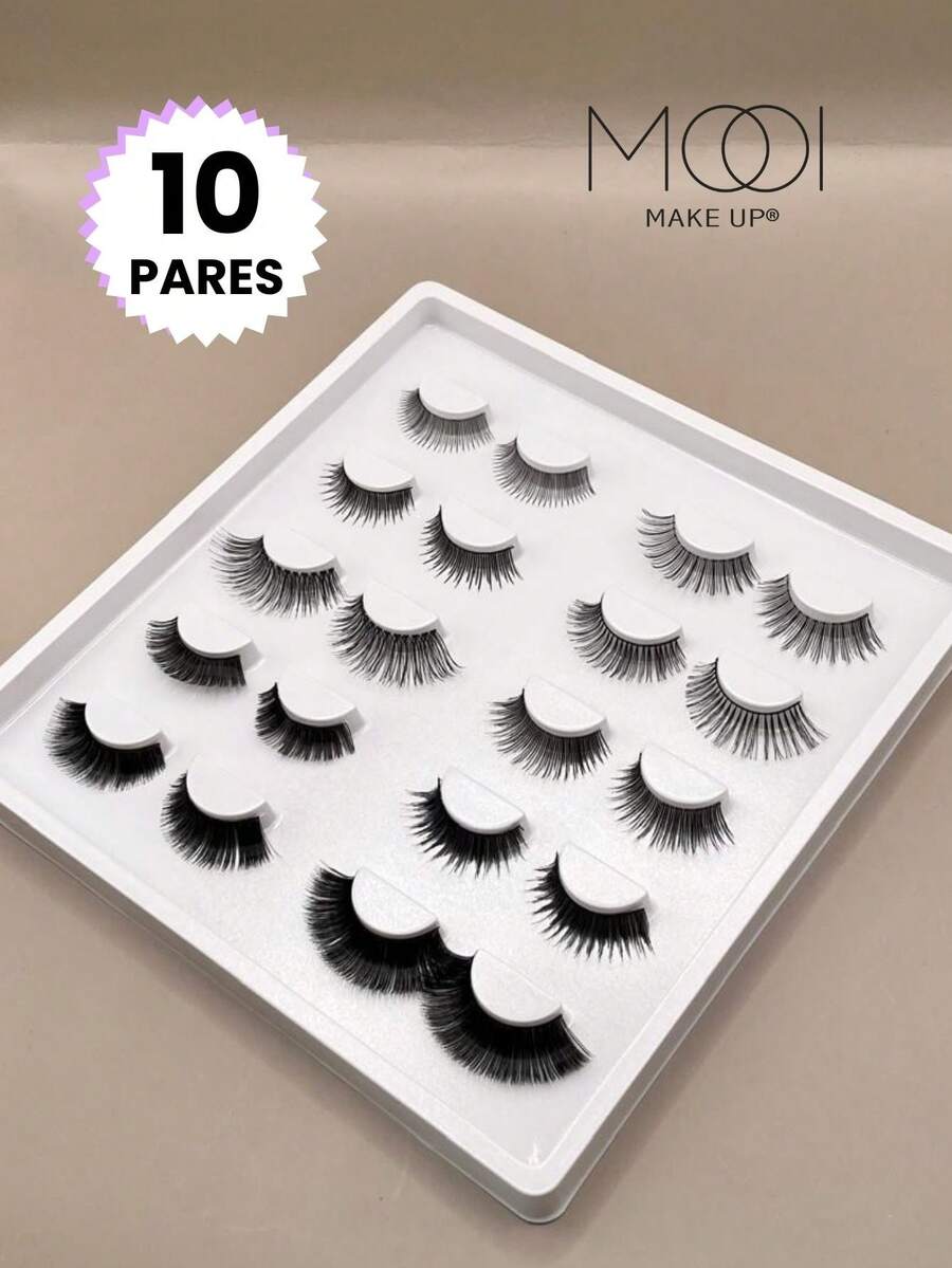 False Eyelashes And Adhesives Kits - Lilac Purple - View 1
