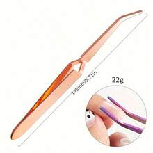 Nagelstylingklämma Nagelklämma med multifunktion Kristallljusterapi Nagelförlängning Specialformande pincett Nagelkonstverktyg - Multifärgad - Visa 12