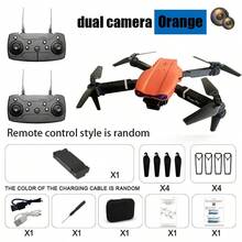 Dron cuadricóptero con cámara dual, estabilización por flujo óptico, plegable, para principiantes, regalo para hombres, Navidad, Halloween, Acción de Gracias, regalo creativo para ocasiones festivas - Multicolor - Ver 11
