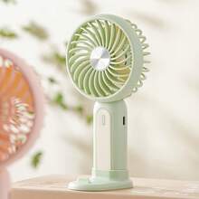 MEET SUN Handheld Mini Fan + Desk Quiet + 300mAh Battery + Rechargeable + Portable + 3 Wind Speed Levels + Stand Or Hold + Makeup Fan/Setting Spray Tool + Phone Holder - Multicolor - View 7