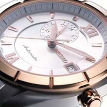 Seiko 男士腕表 Presage 自动机械表 镂空白色表盘蓝宝石水晶商务腕表。SSA012J1 - 白色 - 查看 2