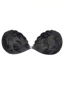 2pcs/Set Adhesive Push-Up Bra, Strapless & Backless Design, Perfect For Dresses, Swimwear, Bikinis, And Beach Vacation Wear - Multicolor - View 11