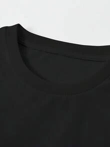 T shirt uomo con stampa aquila e slogan NO RISK NO STORY casual moda x1XstQgitLZDgxoH46Oqm fashion stile  regalo - nero - Visualizzare 3