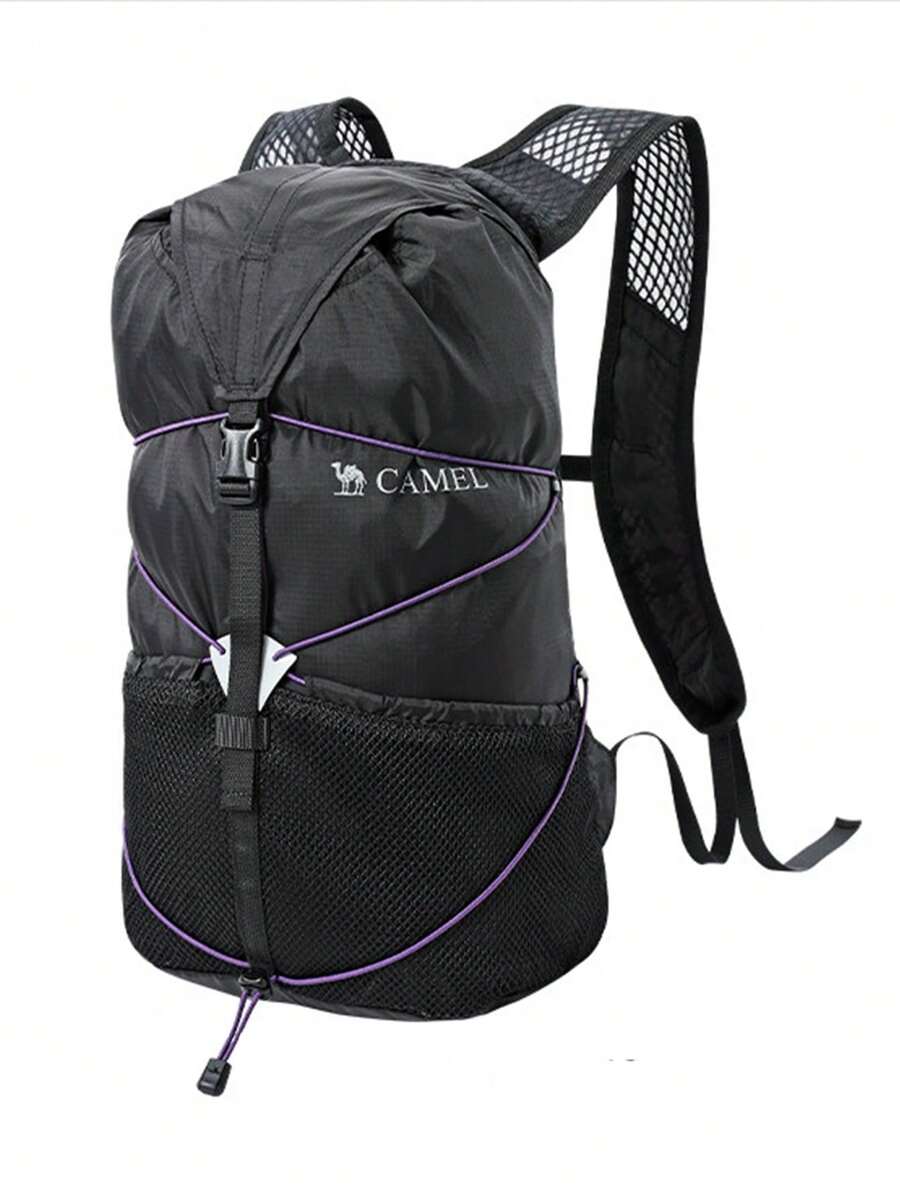 CAMEL CROWN Foldable Large Capacity Travel Backpack, Short Trip & Gym Storage Bag - Deep Black - View 1