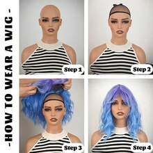 16" Natural Black Color Afro Kinky Curly Wig For Women | Full Fluffy Bomb Style | Soft Synthetic | Daily/Party/Cosplay/Costume - màu đen - Xem 9