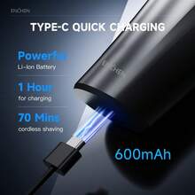 ENCHEN 专业剃须刀胡须修剪器防水旋转式剃须刀电动剃须刀男士可充电式家用或外出 BlackStone Max - 彩色 - 查看 6