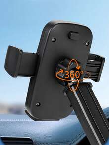 REMAX 1pc Universal Adjustable Car Phone Holder - Dashboard/Windshield Suction Cup Mount Suitable For All Smartphones - XK156 - View 4