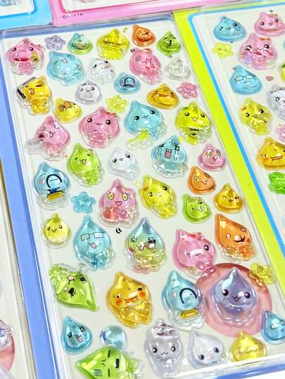 Water Drop Children's Art And Craft Stickers, Children's Interactive Stickers, Daily Decorative Stickers, Party Decorative Stickers