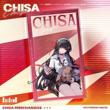 1PC Wuthering Waves Anime Kuchiba Chisa Character Merch Set, Includes Round Badge, Acrylic Keychain & Collectible Card, Transparent Backpack Pendant, Desktop Decor, Collectible Art Gift For Anime Lovers - Multicolor - View 7