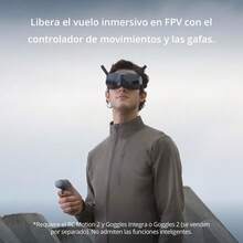 RC Motion 2 - Controlador Inteligente inmersivo operación multidireccional Accesorio para Drones Multifuncional e intuitivo para FPV Compatible con  Avata - gris - Ver 8