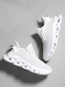 Sommer Herrenschuhe, Herbst Herrenschuhe, Laufschuhe, Trainingsschuhe, leichte atmungsaktive Mesh Aufzugschuhe, schwarze Schuhe, Sportschuhe, Tennis, Outdoor Sportschuhe, geeignet für den täglichen Studentengebrauch - Weiss - Übersicht 5