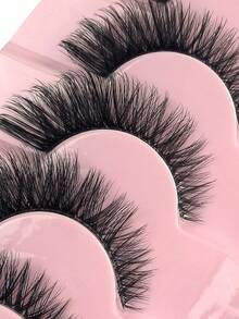 7对自然蓬松假睫毛，附赠镊子，自然延长眼尾，打造美丽浓密假睫毛，可重复使用，佩戴方便，新手友好，适合爱美人士。 - 眼尾拉長款 - 查看 4