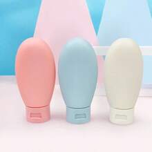 Set Of 6 Travel Bottles For Shampoo, Cream, Liquid Soap, Portable Plastic Liquid Dispensers, 70ml - 6 件 - 查看 7