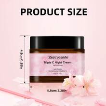 三重C晚霜——面部保湿霜，提亮肤色，抗衰老护肤品，蕴含3种维生素C - 玻尿酸 - 查看 2