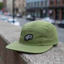 Anth Co Lunar Adjustable Five-Panel Waterproof Cap - Green - View 4