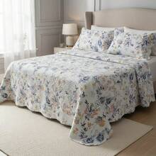Double-Sided Ultrasonic Boutis Quilt Set (3 Pieces) With Pillowcase - Boston - View 8