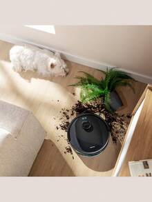 Cecotec Conga Y80 Robot Vacuum Cleaner And Mop With Self-Emptying Base, Laser Navigation, Artificial Intelligence, And Powerful 13000Pa Suction. Personalized And Autonomous Weekly Cleaning, Ideal For Homes With Pets And Carpets, 220m² Coverage, And App Control 3.0 For Customized Cleaning. - Multicolor - View 2