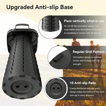 2025 Upgraded Portable Folding Stool, Collapsible Stool, Telescoping Camping Stool With Max Load Capacity 485lbs, Square Retractable Seat For Camping Gardening Fishing HiFKing BBQ[Black] - 方形凳子-黑色 - 查看 4