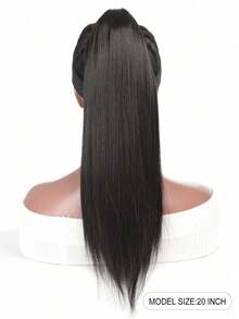 20 Inch Straight Synthetic Hair Ponytail Extension, Smooth & Natural For Daily Wear - Multicolor - View 16
