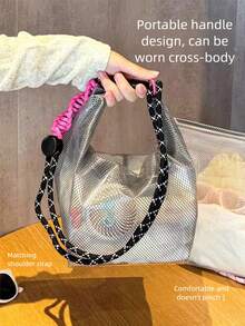 1 túi đựng đồ đa năng, tiện dụng với tay cầm hoặc dây đeo vai, thích hợp cho bơi lội, tập thể dục, đi biển và sử dụng hàng ngày. Chất liệu lưới và composite chống thấm nước, bảo vệ tốt khỏi nước bắn, dung tích đủ để đựng mỹ phẩm, đồ dùng vệ sinh cá nhân, khăn tắm, đồ bơi, v.v. - Nhiều màu - Xem 3