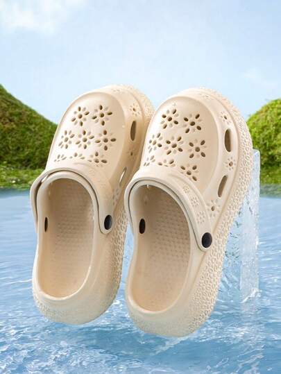 2022夏季新款厚底镂空套脚凉鞋，适合娇小女性