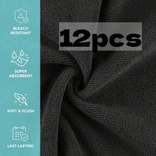 6/12 Pack Makeup Remover Cloths, 12 X 12 Inch Makeup Towels Soft Microfiber Face Towels, Reusable Makeup Remover Cloths For All Skin Types, Gentle And Effective Facial Washing Experience - Multicolor - View 13