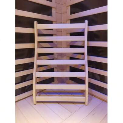 Hemlock Wood Wide Flat Grid Sauna Room Backrest, Ergonomic Lumbar Support For Sauna & Sofa Use, Durable Solid Wood Back Cushion For Comfortable Sitting Posture In Sauna Room Living Room