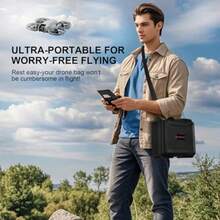 SN3 Funda rígida impermeable para  Neo Drone Fly More Combo- 6 baterías RC-N3/N2 cubeta de carga y accesorios funda de transporte ligera con correa para el hombro para viajes y protección al - como en la foto - Ver 8