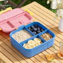 Marmita Cor Surpresa Macaron - 4 Divisórias, Grande Capacidade, Presente Volta às Aulas para Meninos e Meninas (Rosa/Azul/Verde) - Multicolorido - Visão 5