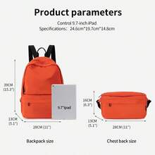 Simple Multifunctional Men's And Women's Backpack Foldable Waist Bag Outdoor Large Capacity Lightweight Casual Crossbody Bag - Multicolor - View 7