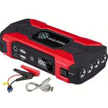 1pc Portable Multifunctional Car Battery Charger, Available In Red Or Upgraded Blue, Super Strong Car Jump Starter, Emergency LED Light, Escape Safety Hammer, Compass, Multifunction Charger, Best Companion For Emergency Situations! - Multicolor - View 11