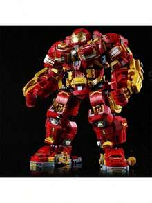 2-In-1 Transforming Robot Car Building Block Set, Transforming Robot And Vintage Car, Collector's Home Decor Toy, Car Enthusiast, Easter/Thanksgiving/Independence Day Gift, Collectible Action Figure, Posable Toy, Toy, Best Gift - Multicolor - View 2