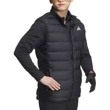 Adidas New Vintage Stand Collar Warm Down Vest For Women - Black - View 3