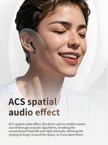 Earbud Nirkabel Bluetooth Acer OHR546TWS: Desain in-ear dengan casing pengisi daya, peredam kebisingan untuk panggilan, suara stereo, nyaman dipakai, cocok untuk bisnis, olahraga, lari, dan kebugaran, kompatibel dengan ponsel iOS/Android. - Satu-Ukuran - View 7