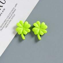 5/10pcs Set, St. Patrick's Day Four-Leaf Clover Fridge Magnets, Cartoon Leaf Refrigerator Stickers, Cute Decorative Magnets, Personalized Fridge Magnets, Suitable For Kitchen Or Office, St. Patrick's Day Gift - Multicolor - View 6
