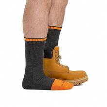 Darn Tough Men's Steely Boot Midweight With Full Cushion Toe Box Work Sock (Style 2006) - - Graphite - View 4