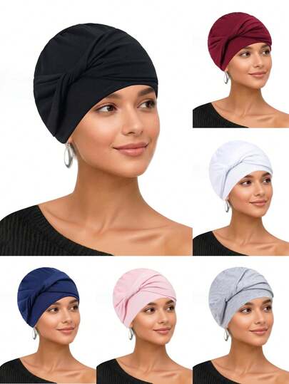 Alnorm Women's Chemo Headwear Turban - High Quality Viscose Hair Loss, Adjustable One Size Fits Most, Pre-Tied Knot For Chemotherapy, & Patients, Wedding & Daily Use, Soft Breathable Headscarf Hat