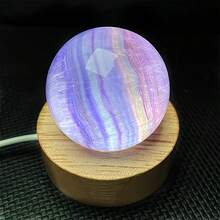 1 pièce Sphère de fluorite candy belle, convient comme cadeau pour les amis - Multicolore - Voir 1
