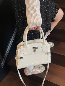 Luxury And Sophisticated Elegant And Stylish Minimalist Handbag, 2026 New Model, Retro Style, Women's Crossbody Bag - White - View 8
